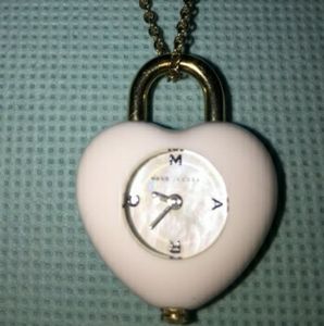 Marc Jacob's heart clock necklace